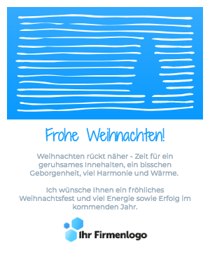 Geschäftliche E-Card klassisches Weihnachtsdesign