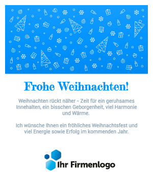 Business E-Card weihnachtlich minimalistisch einfarbig