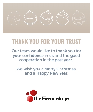 Digitale Business E-Card festliche Weihnachtsstimmung