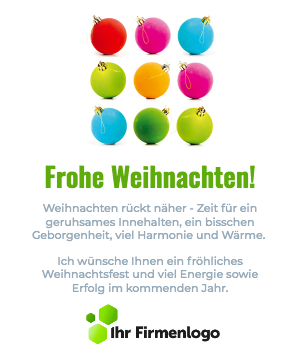 Business E-Card stimmungsvolle Weihnachtsszene