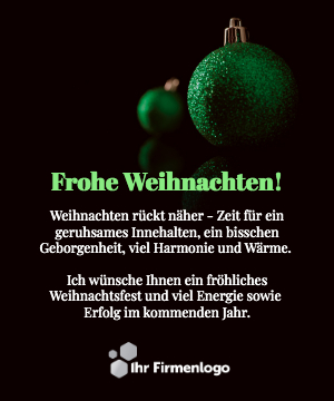 Business Weihnachtskarte elegantes Nachtdesign