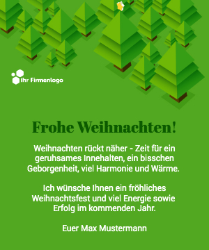 Business Weihnachtskarte elegante Nachtstimmung