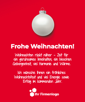 Geschäftliche E-Card exklusives dunkles Weihnachtsdesign