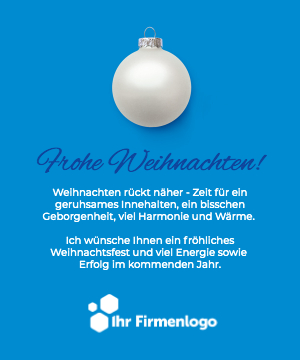 Business Weihnachtskarte edles Nachtmotiv für Unternehmen